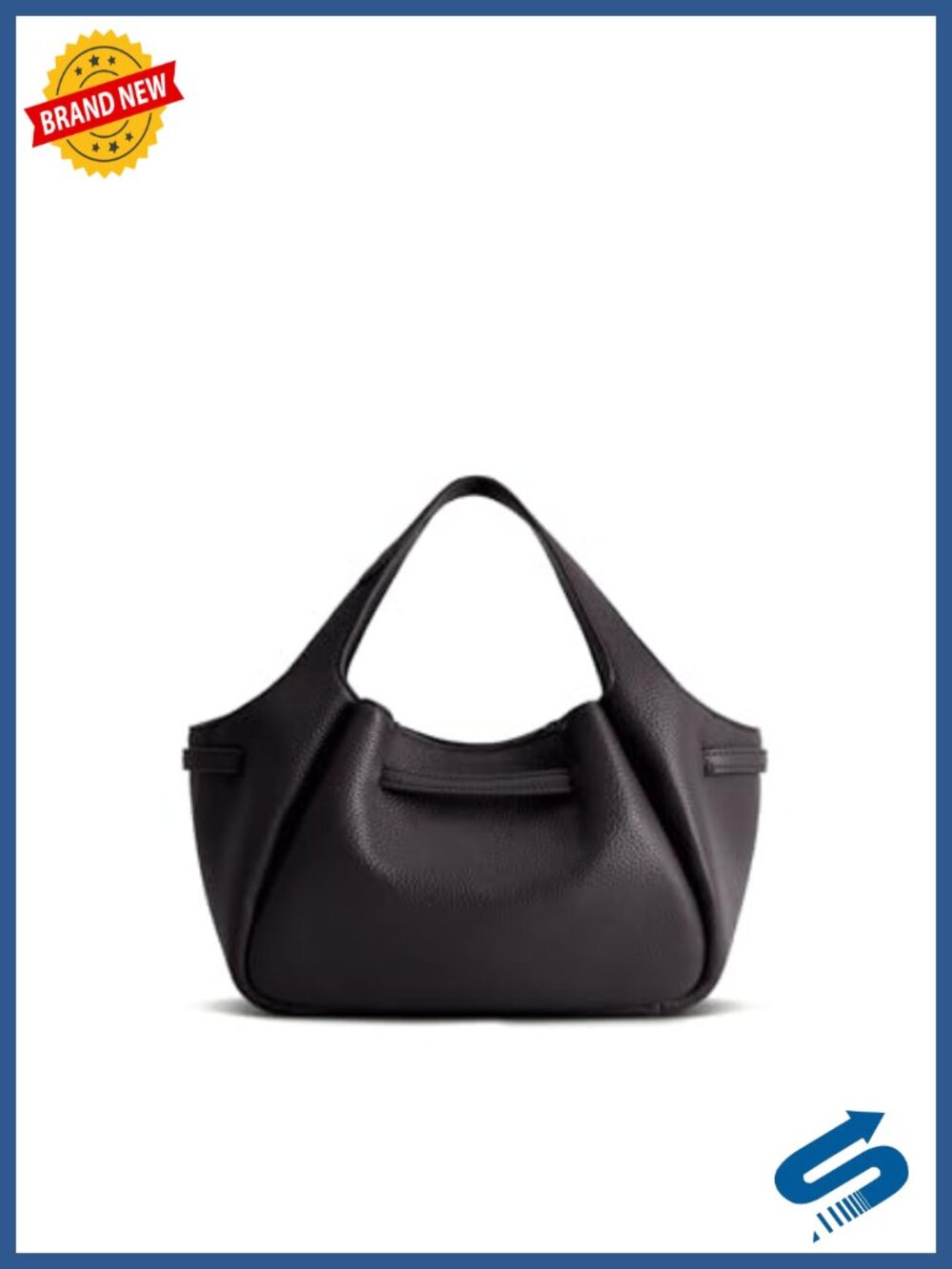 Soft Bow Vegan Leather Tote Bag Crossbody with Card Slot - Picture 2 of 6